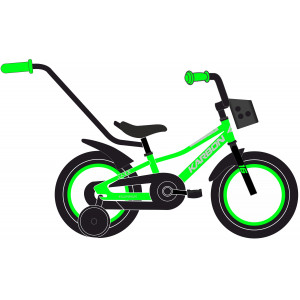 Velosipēds Karbon Jazz 16 green neon