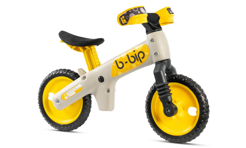 Balansēšanas velosipēds Bellelli B-Bip silk grey-yellow - 6