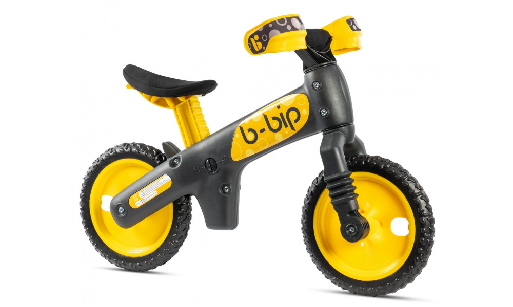 Balansēšanas velosipēds Bellelli B-Bip dark grey-yellow - 2