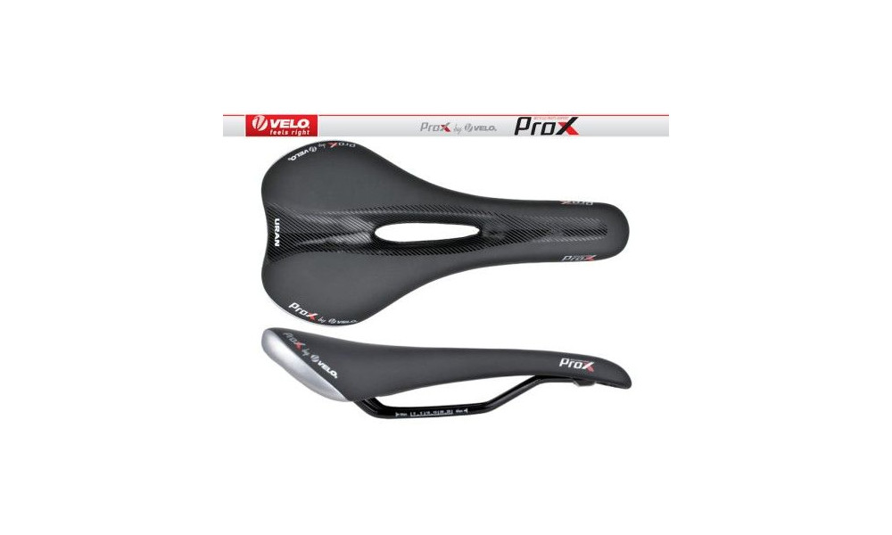 Sēdeklis Velo ProX VL-3422 D1 Zone Full Cut Uran black - 2