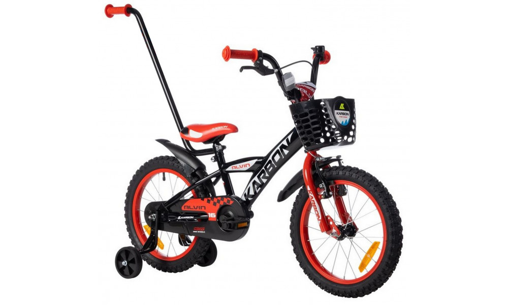 Velosipēds Karbon Alvin 16 black-red - 13