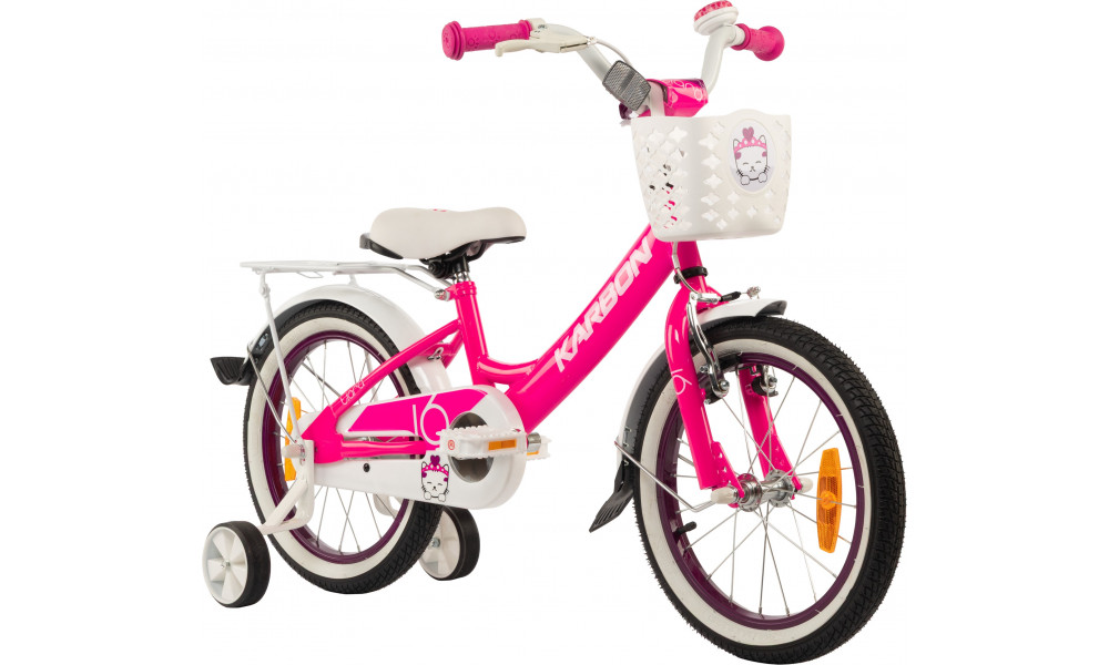 Velosipēds Karbon Tiara 16 pink - 1