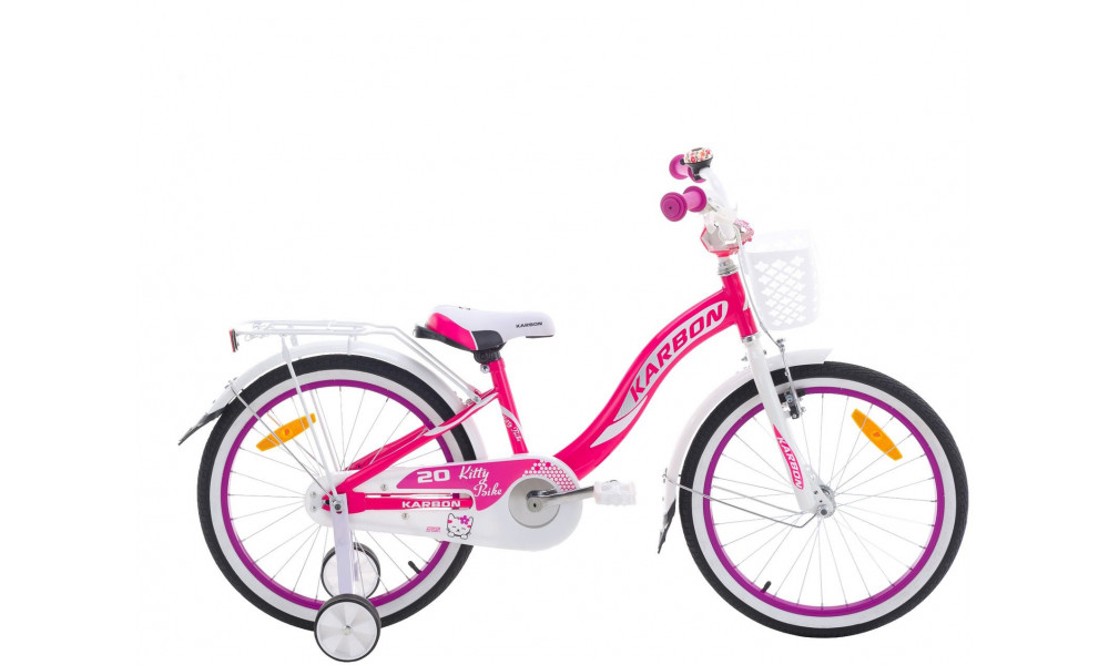 Velosipēds Karbon Kitty 20 pink-white 