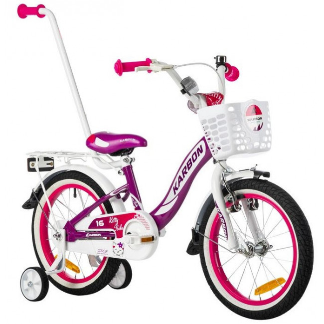 Velosipēds Karbon Kitty 16 violet-white