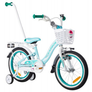 Velosipēds Karbon Kitty 16 turquoise-white