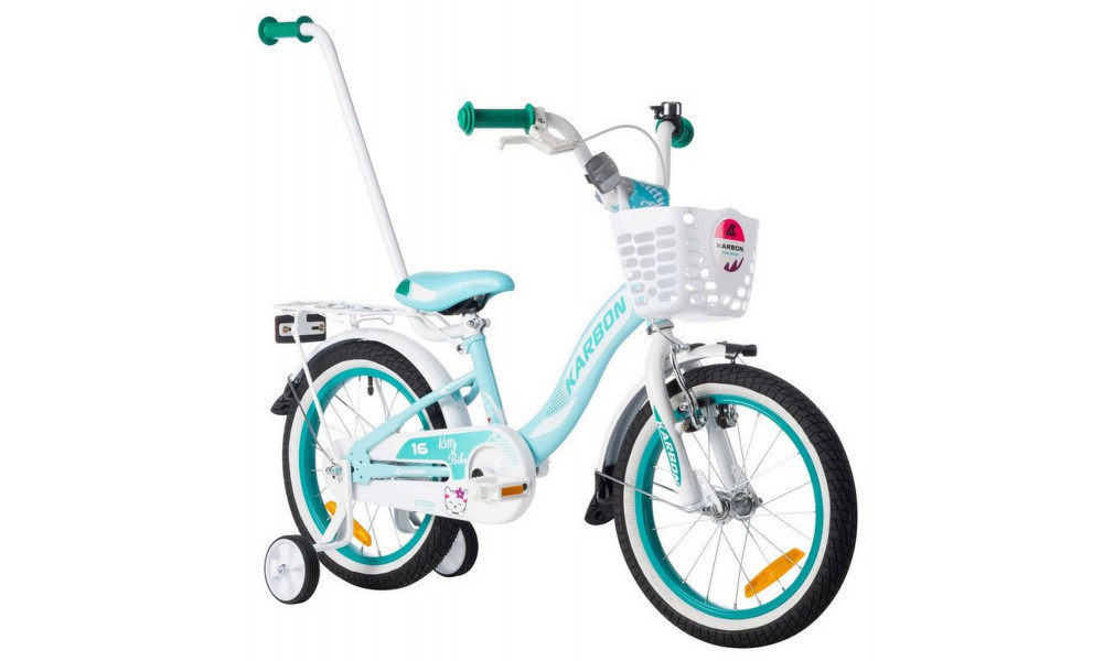 Velosipēds Karbon Kitty 16 turquoise-white - 16