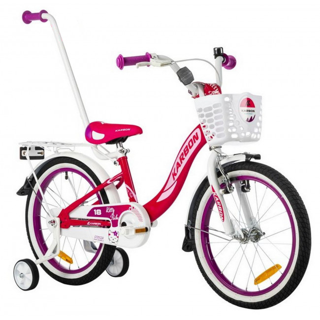 Velosipēds Karbon Kitty 18 pink-white