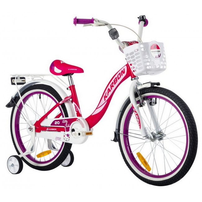 Velosipēds Karbon Kitty 20 pink-white