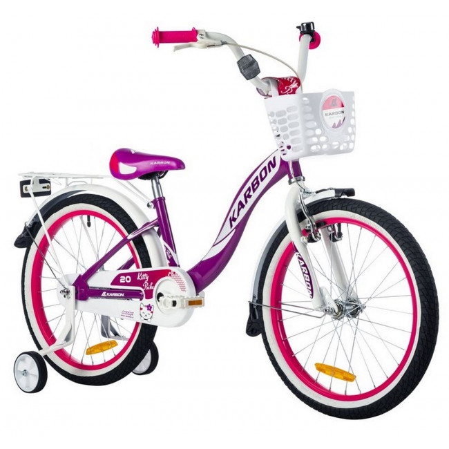 Velosipēds Karbon Kitty 20 violet-white