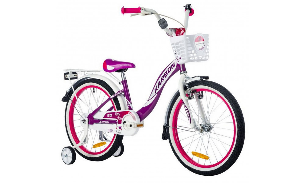 Velosipēds Karbon Kitty 20 violet-white - 9