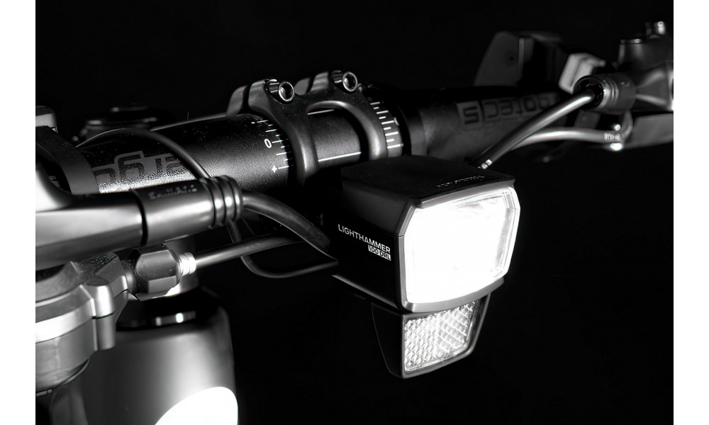 Priekšējais lukturis Trelock LS 890-T Lighthammer 100 Lux E-Bike 12V - 2