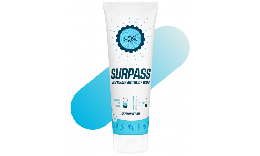 Matu un ķermeņa mazgāšanas želeja Surpass Sepitonic Men 250ml - 2