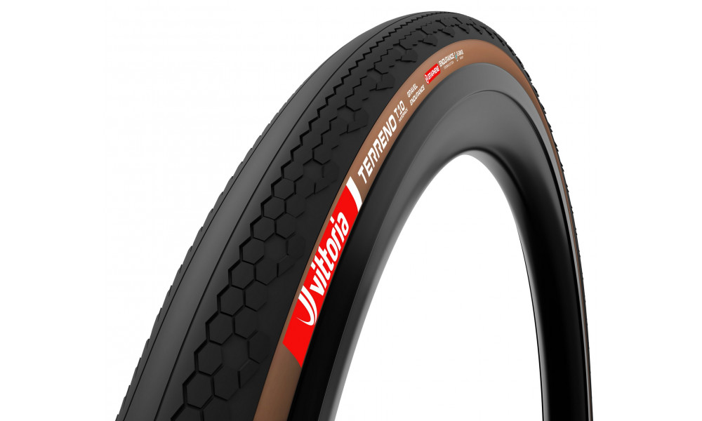 Riepa 28" Vittoria Terreno T10 Hardpack G2.0 TLR Fold 700x45c / 45-622 brown-black - 1