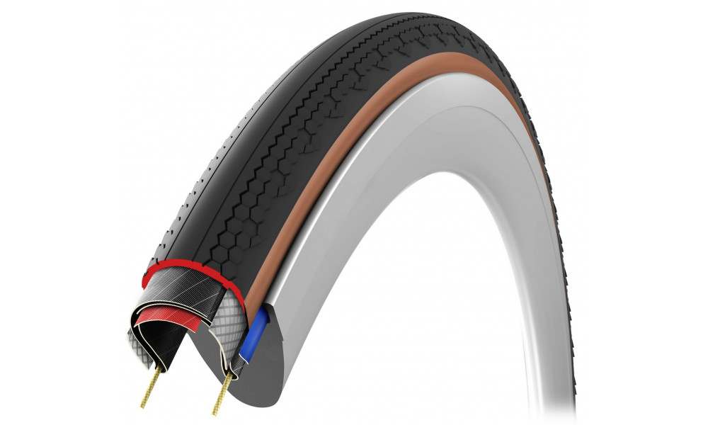 Riepa 28" Vittoria Terreno T10 Hardpack G2.0 TLR Fold 700x45c / 45-622 brown-black - 7