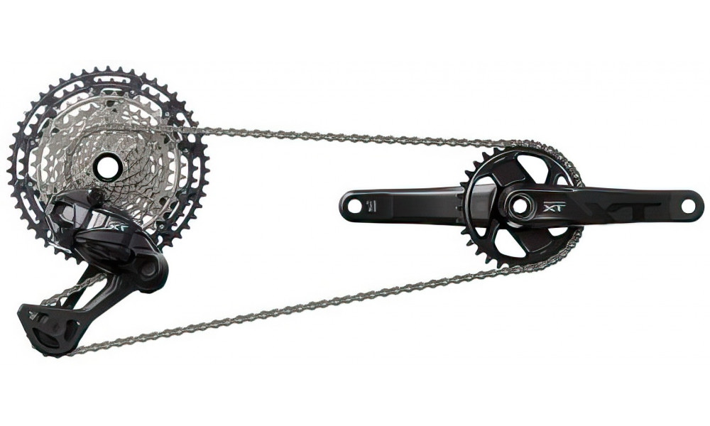 Aizmugurējais pārslēdzējs Shimano Deore XT Di2 RD-M8250 SGS 1x12-speed - 2