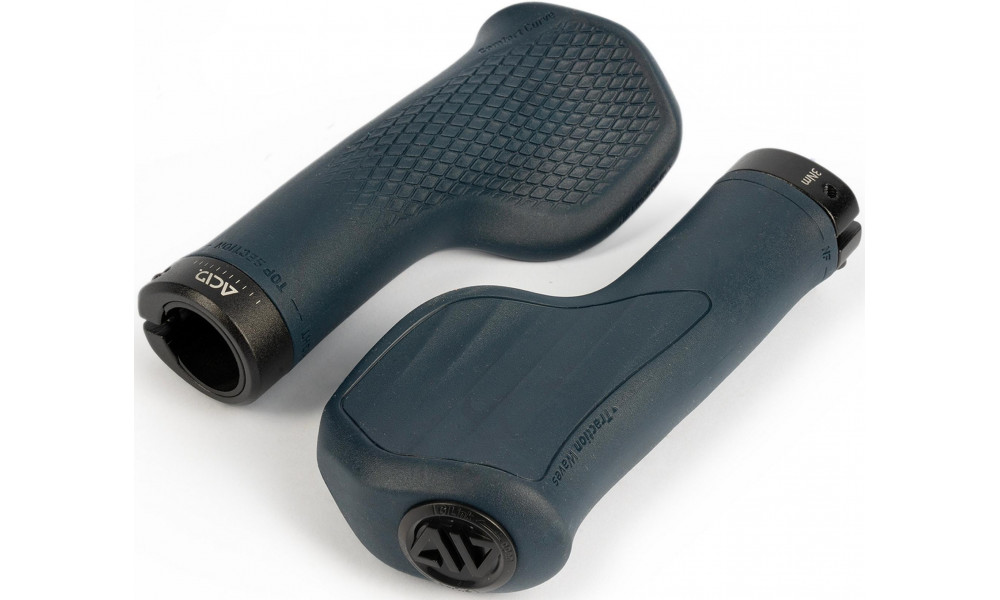 Stūres rokturi ACID Travel Comfort Lock-on dark blue - 1