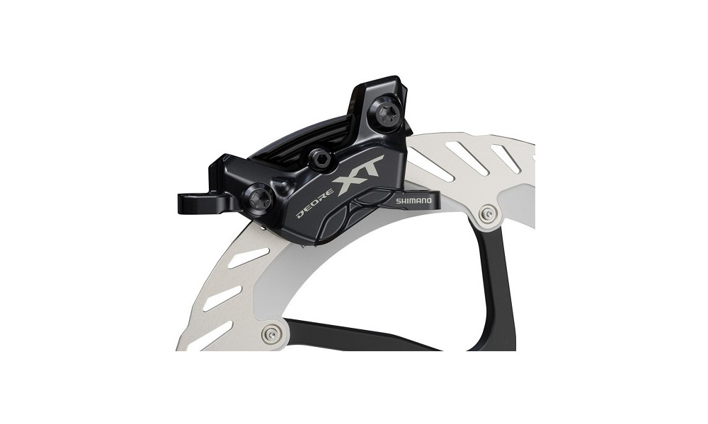 Disku bremžu suports Shimano XT BR-M8220 4-piston Metal w/Fin - 2