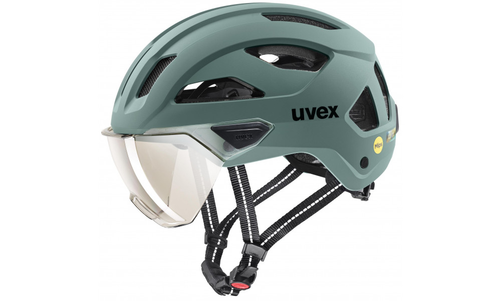 Ķivere Uvex stride visor MIPS sage green matt - 1
