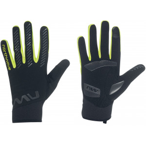 Velo cimdi Northwave Active Gel black-yellow fluo