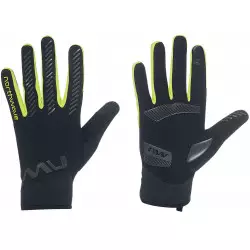 Velo cimdi Northwave Active Gel black-yellow fluo