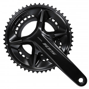 Priekšējie zobratu bloks Shimano 105 FC-R7100 165mm 2x12-speed Priekšējie zobratu bloks Shimano 105 FC-R7100 165mm 2x12-speed
