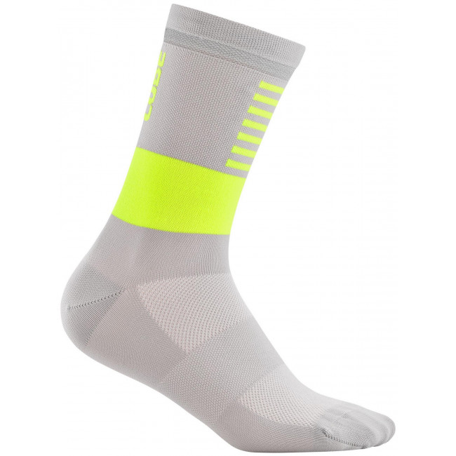 Zeķes Cube High Safety grey-yellow