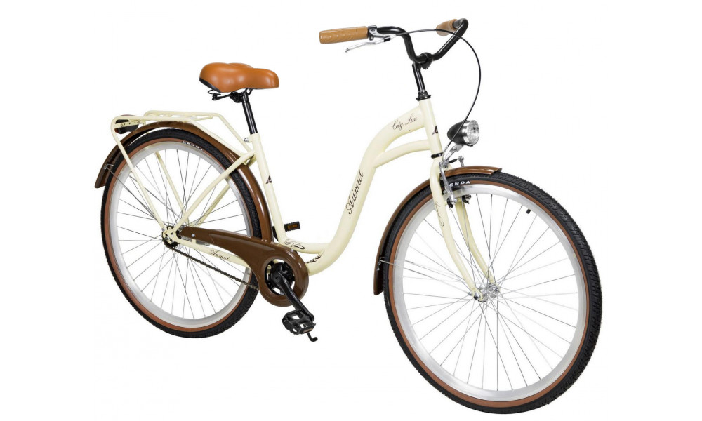 Velosipēds AZIMUT City Lux 28" 2025 cream-brown 