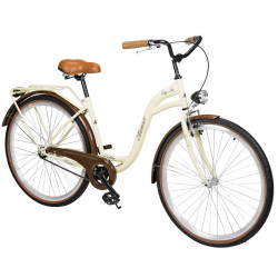 Velosipēds AZIMUT City Lux 28" 2025 cream-brown