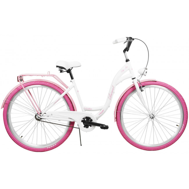 Velosipēds AZIMUT City Lux 28" 2025 white-pink