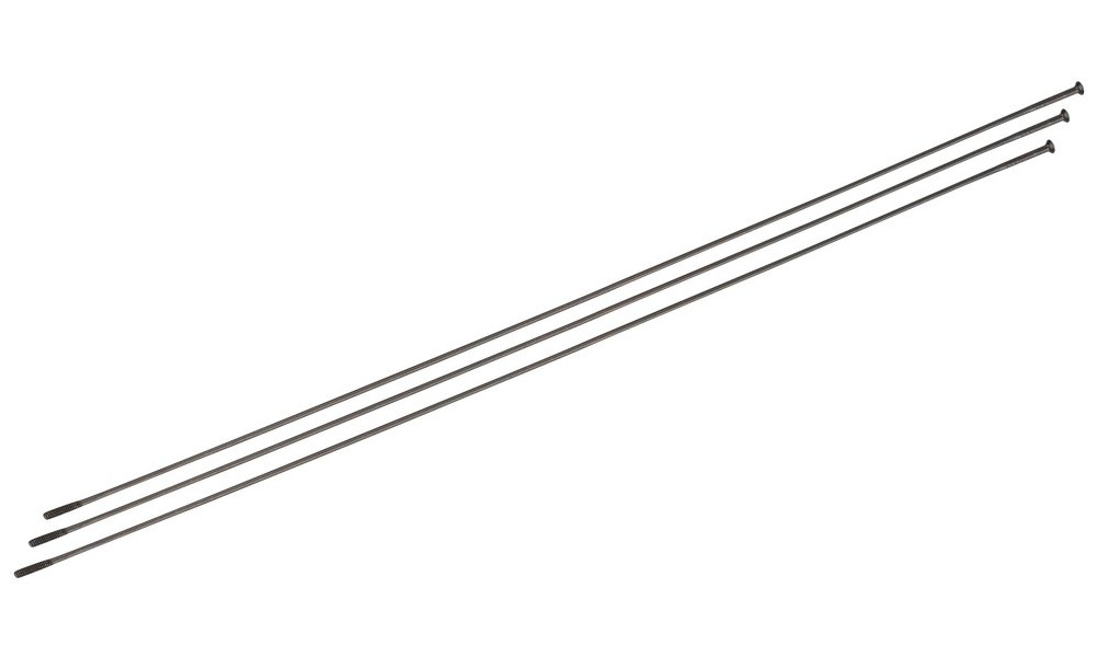 Spieķi NEWMEN Race black steel SP 258mm with nipples (3 gab.) - 1