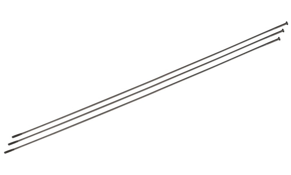 Spieķi NEWMEN Race black steel SP 276mm with nipples (3 gab.) - 1