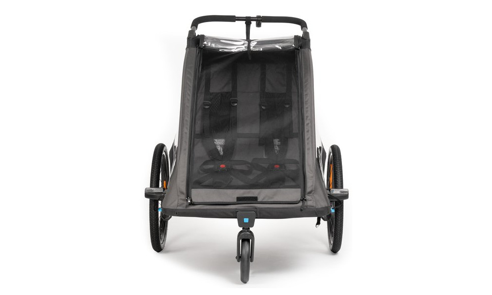 Kids trailer Cube Double Pure black-grey - 6