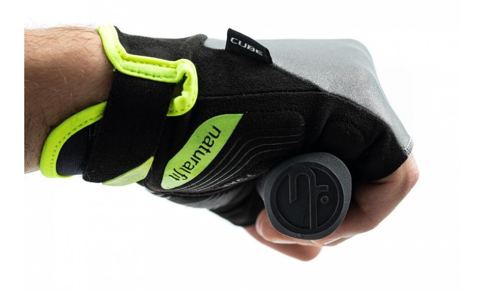 Gloves Cube Short X NF grey'n'yellow - 3