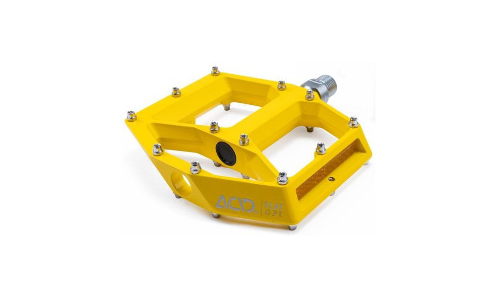 Pedāļi ACID Flat A3-ZP R Alu yellow - 1
