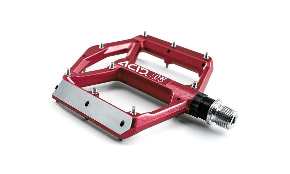Pedāļi ACID Flat A1-CB Alu red - 2