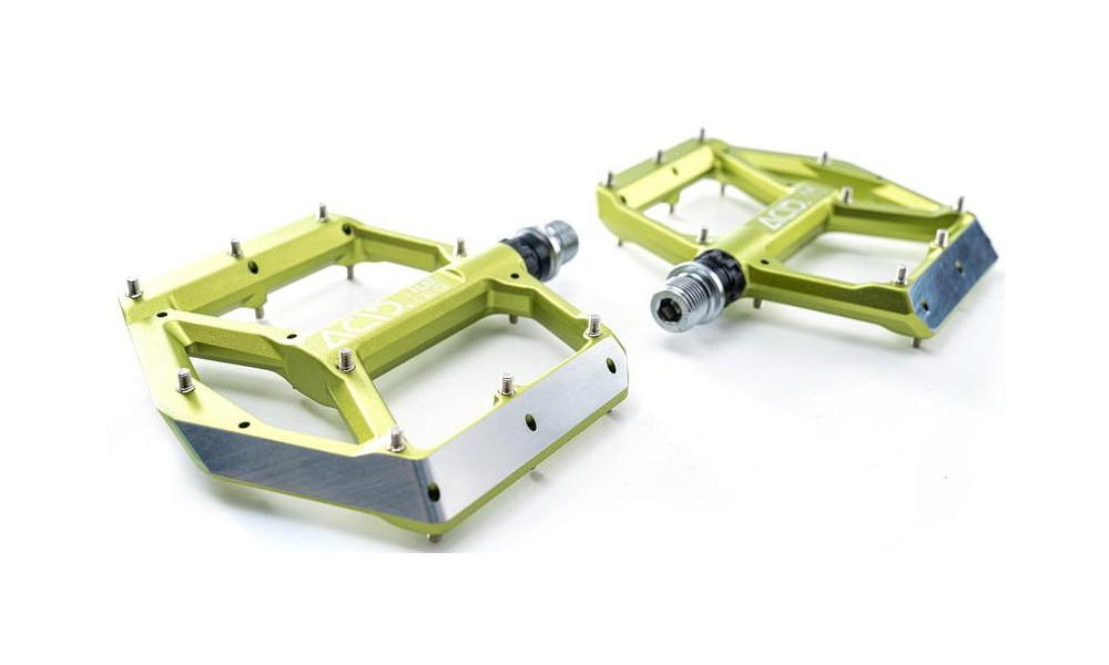 Pedāļi ACID Flat A1-CB Alu green - 3