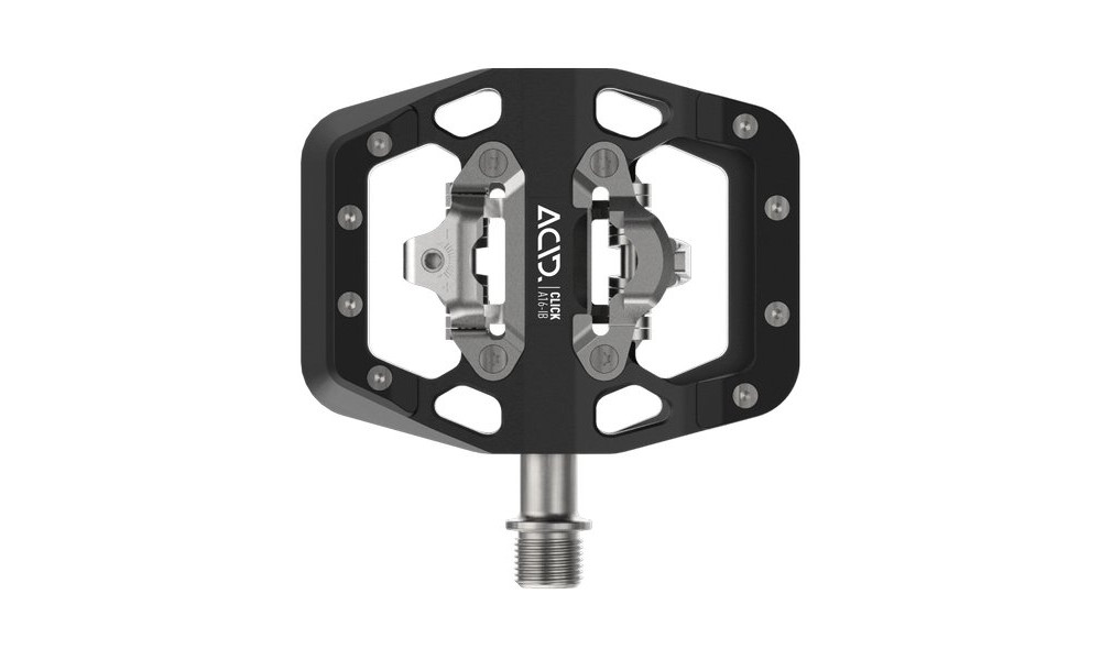 Pedāļi ACID Click A16-IB Alu black 