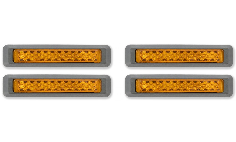 Pedāļu atstarotāji ACID Classic silver 