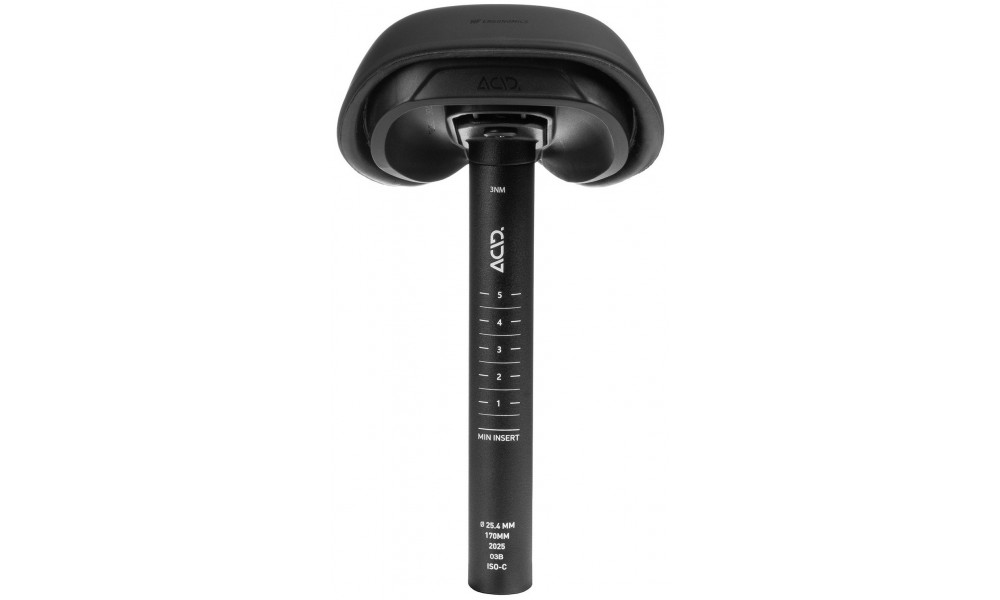 Sēdeklis ACID Nino Rookie 198x120mm with seat post 25.4x170mm - 6