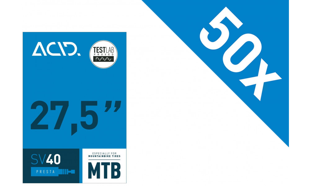 Kamerā 27.5" ACID MTB SV 40mm 47/54-584 Workshop (50 pcs.) 