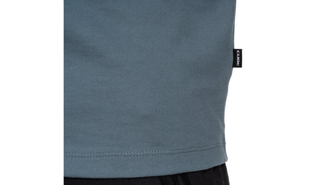 T-Shirt Cube Organic Forest grey - 5