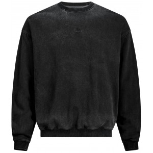 Sweater Cube Organic Script GTY Fit washed grey