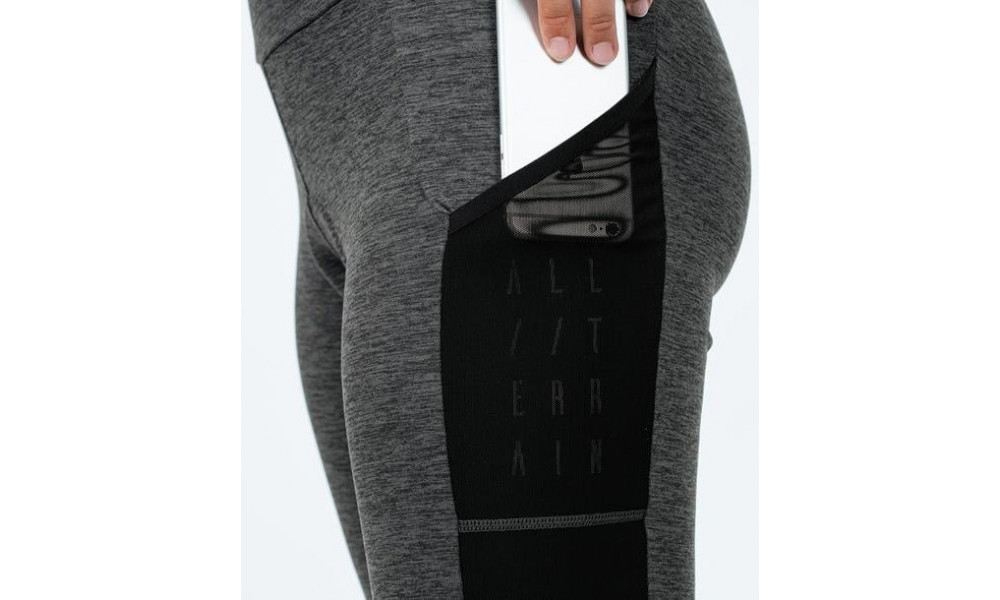 Cycling tights Cube ATX WS Cropped grey melange - 3