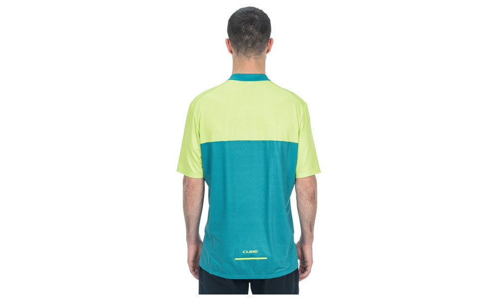 Cycling jersey Cube ATX Half Zip CMPT S/S green'n'lime - 4