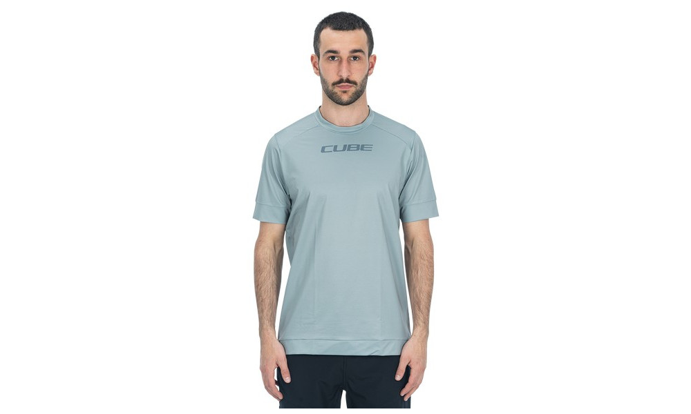 Cycling jersey Cube ATX Round Neck S/S grey - 5