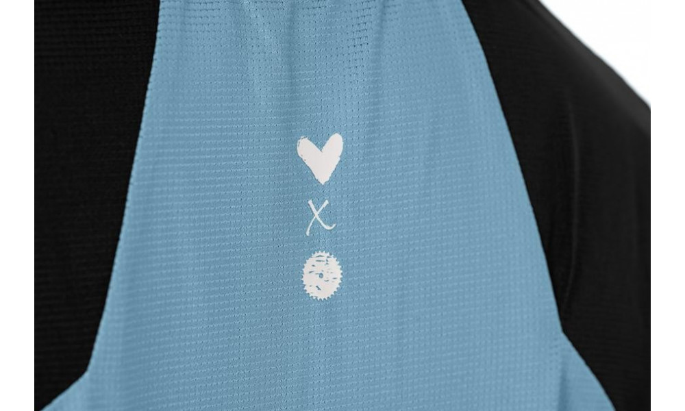 Cycling jersey Cube ATX WS Round Neck L/S blue'n'black - 3