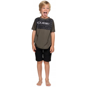 Cycling jersey Cube MTB Rookie TM S/S black'n'blue