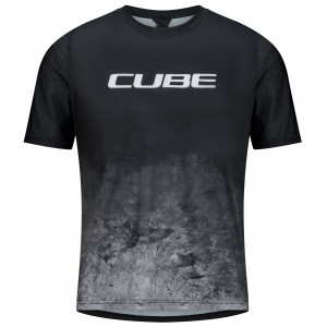 Cycling jersey Cube MTB Moonstone S/S blue'n'black