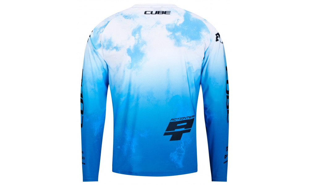 Cycling jersey Cube MTB X Actionteam L/S black'n'white - 2