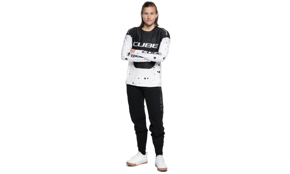 Cycling jersey Cube MTB WS X Factory Racing L/S black'n'white - 3